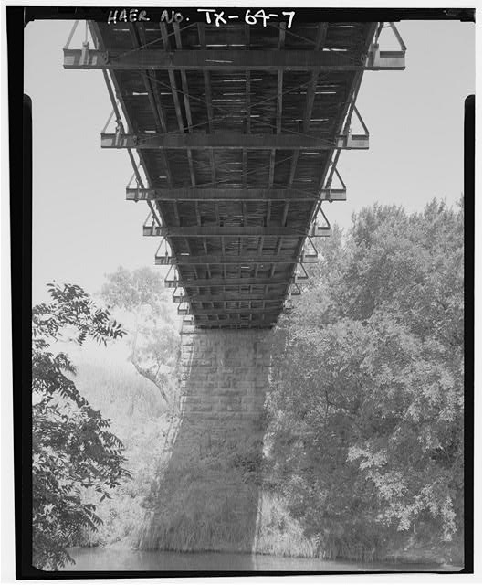 UNDERSIDE, FROM E. - Clear Fork of Brazos River...