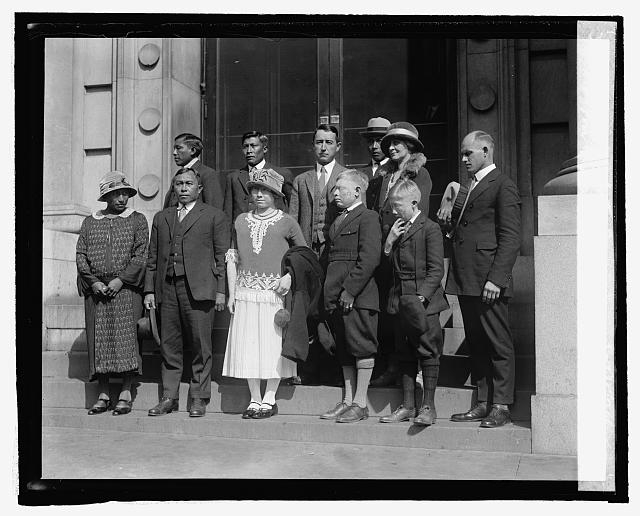 Mr. & Mrs. R.O. Marsh with Red & White Indians, 10/15/24