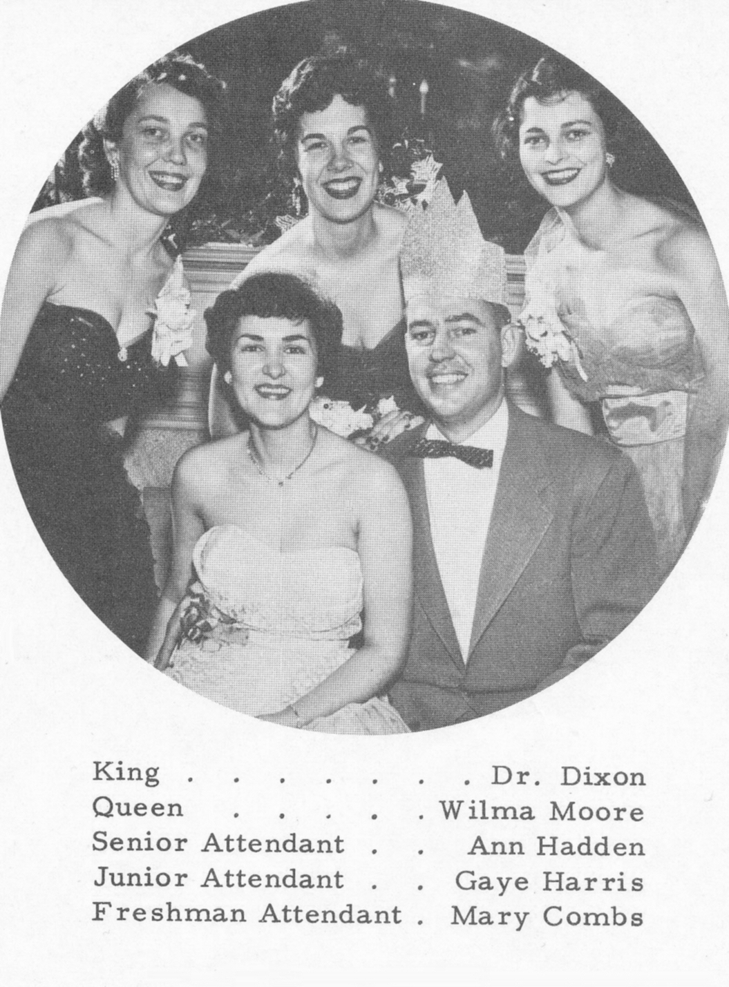 Dr. Dixon at Hospital Christmas Dance, KY, 1955