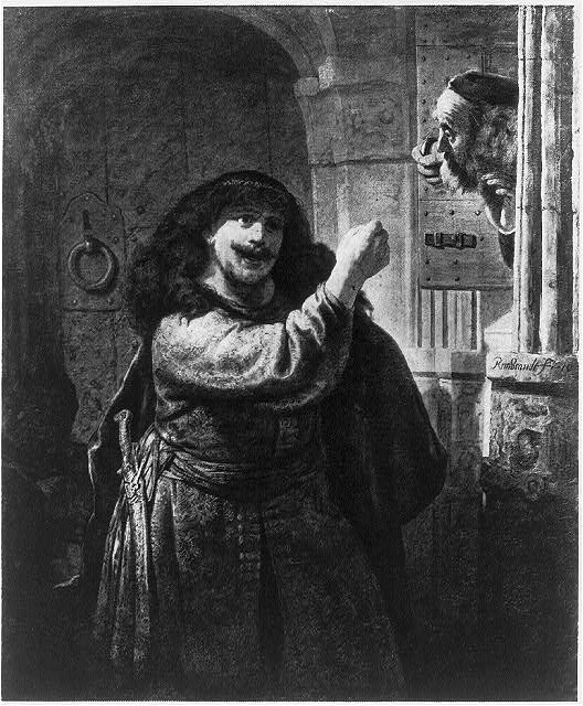 Samson threatening his father-in-law