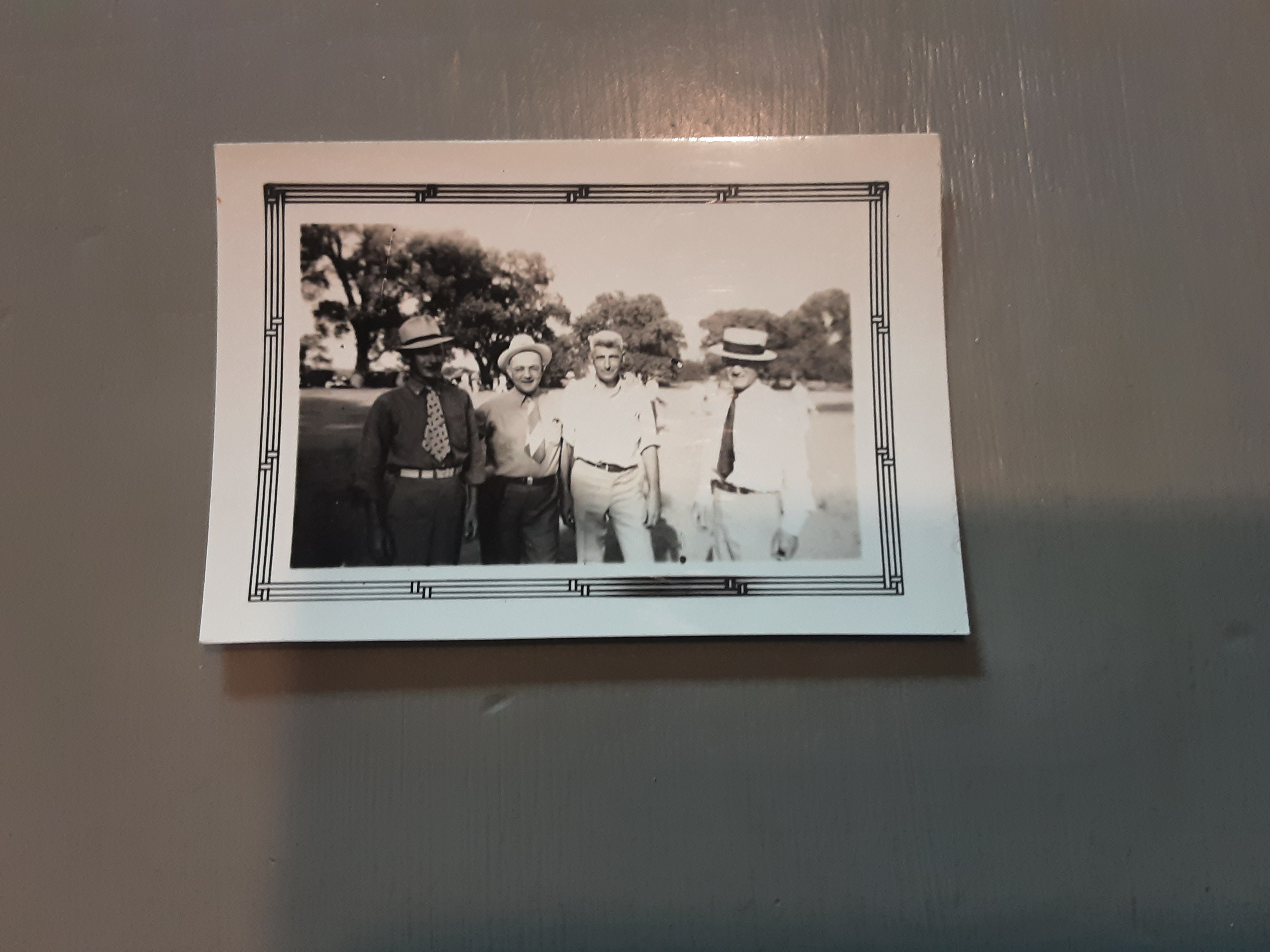 Harry with Tom Hogan, Neal W Gaut and Tom Hogan.