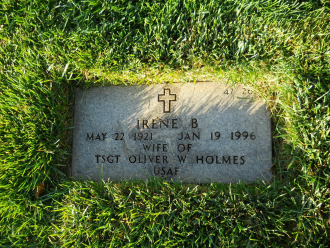 Irene B Holmes Gravesite