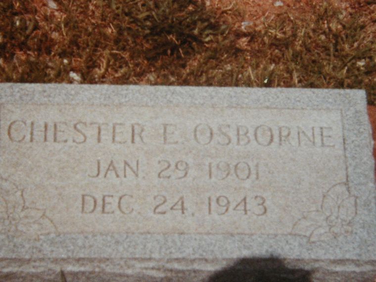 Osborne, Chester (grave stone)