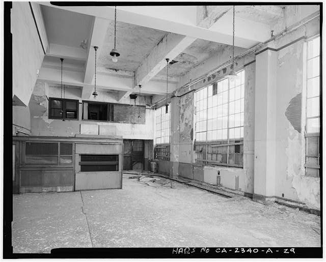Interior view of first floor of American Railway Express...