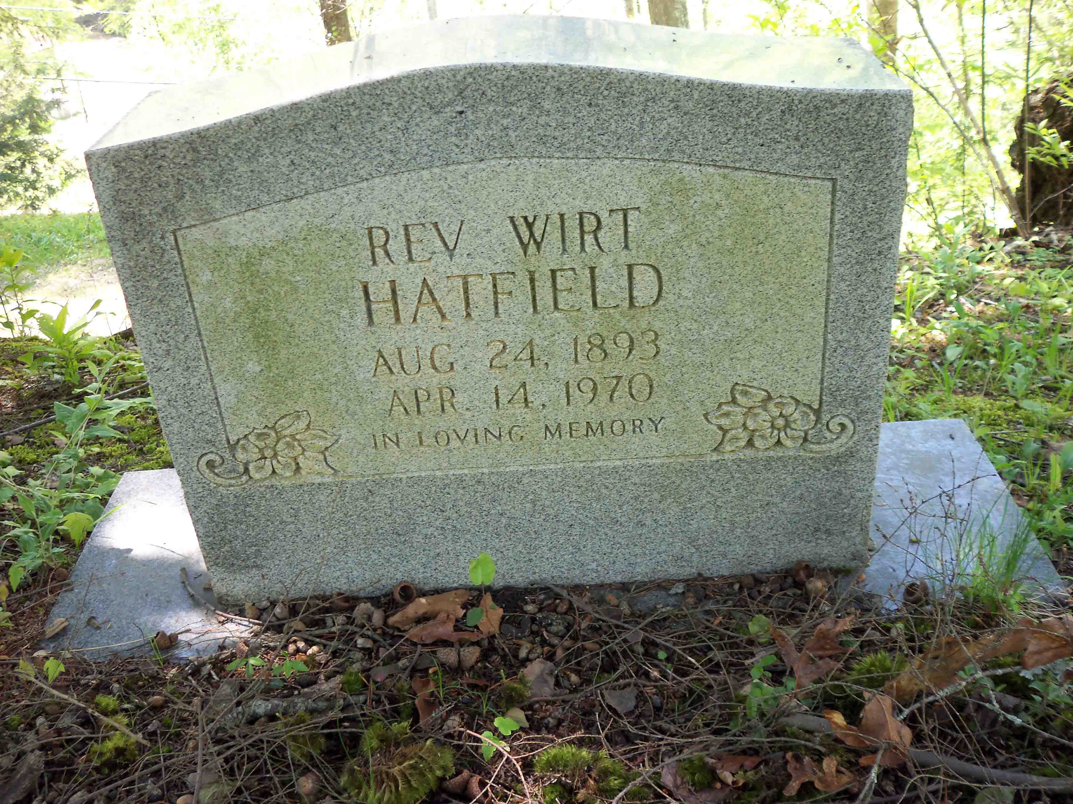 Rev. Wirt Hatfield, WV