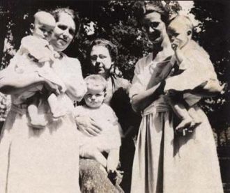 Nona Holding Jimmy, Orlena holding Patty