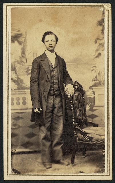 [Full-length portrait of an unidentified African American...