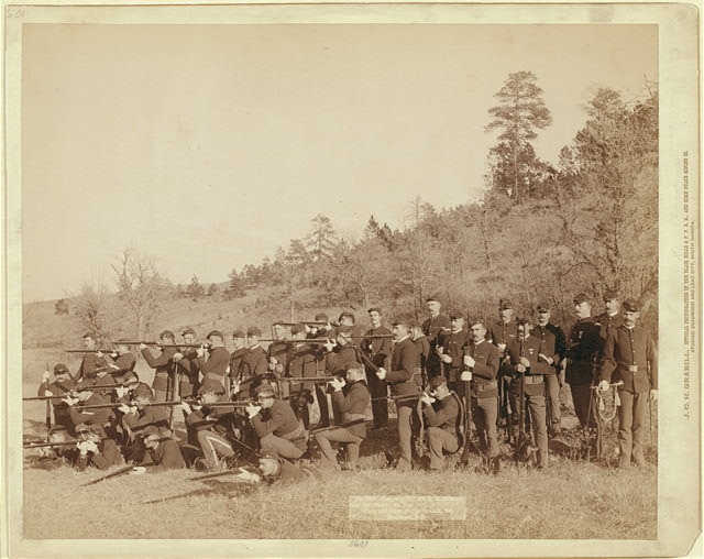 Company "C," 3rd U.S. Infantry near Fort Meade, So. Dak.