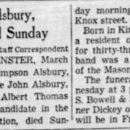 Province Newspaper December 1928, great grandfather John Alsbury death announcment.