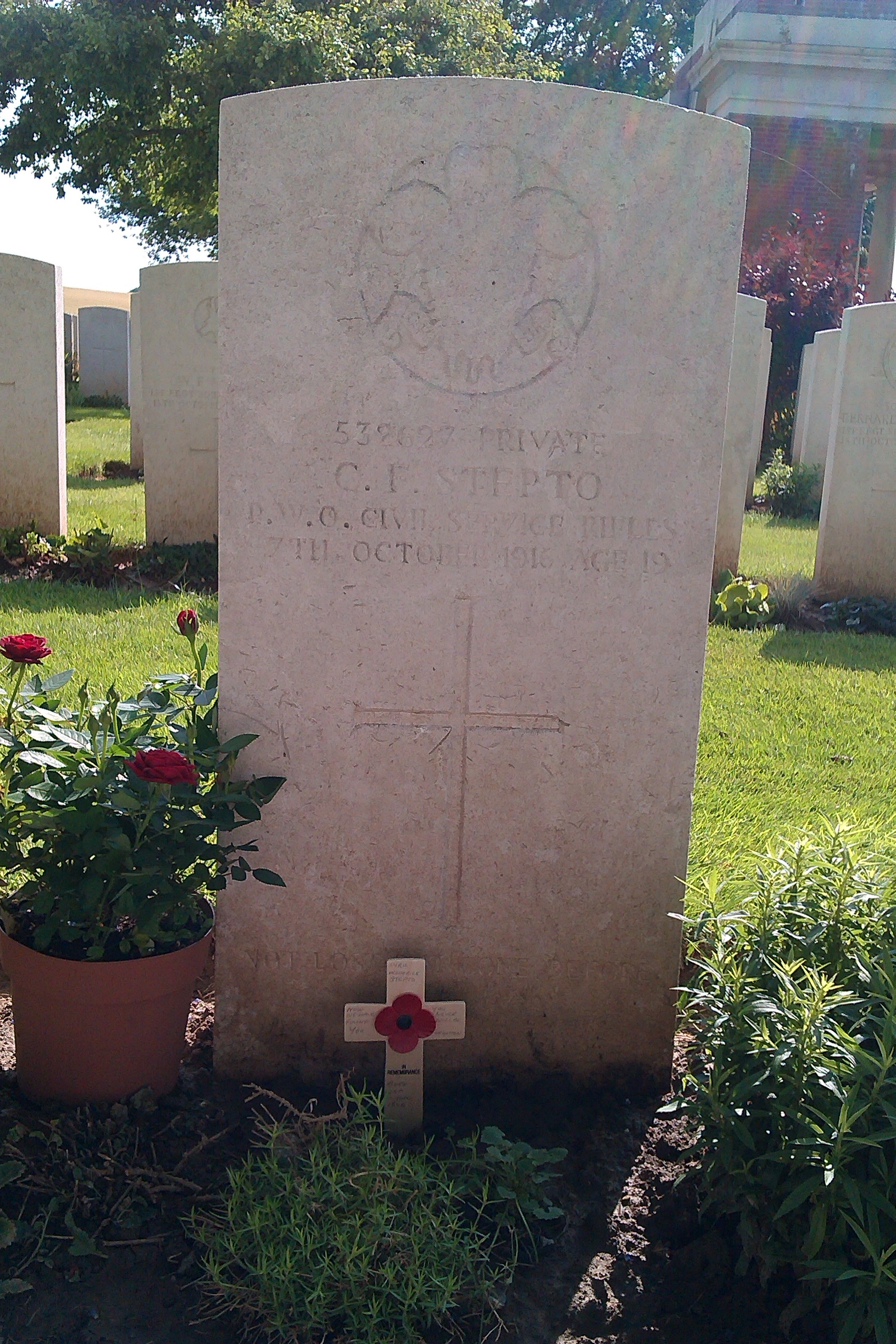 Cyril Frederick Stepto gravesite