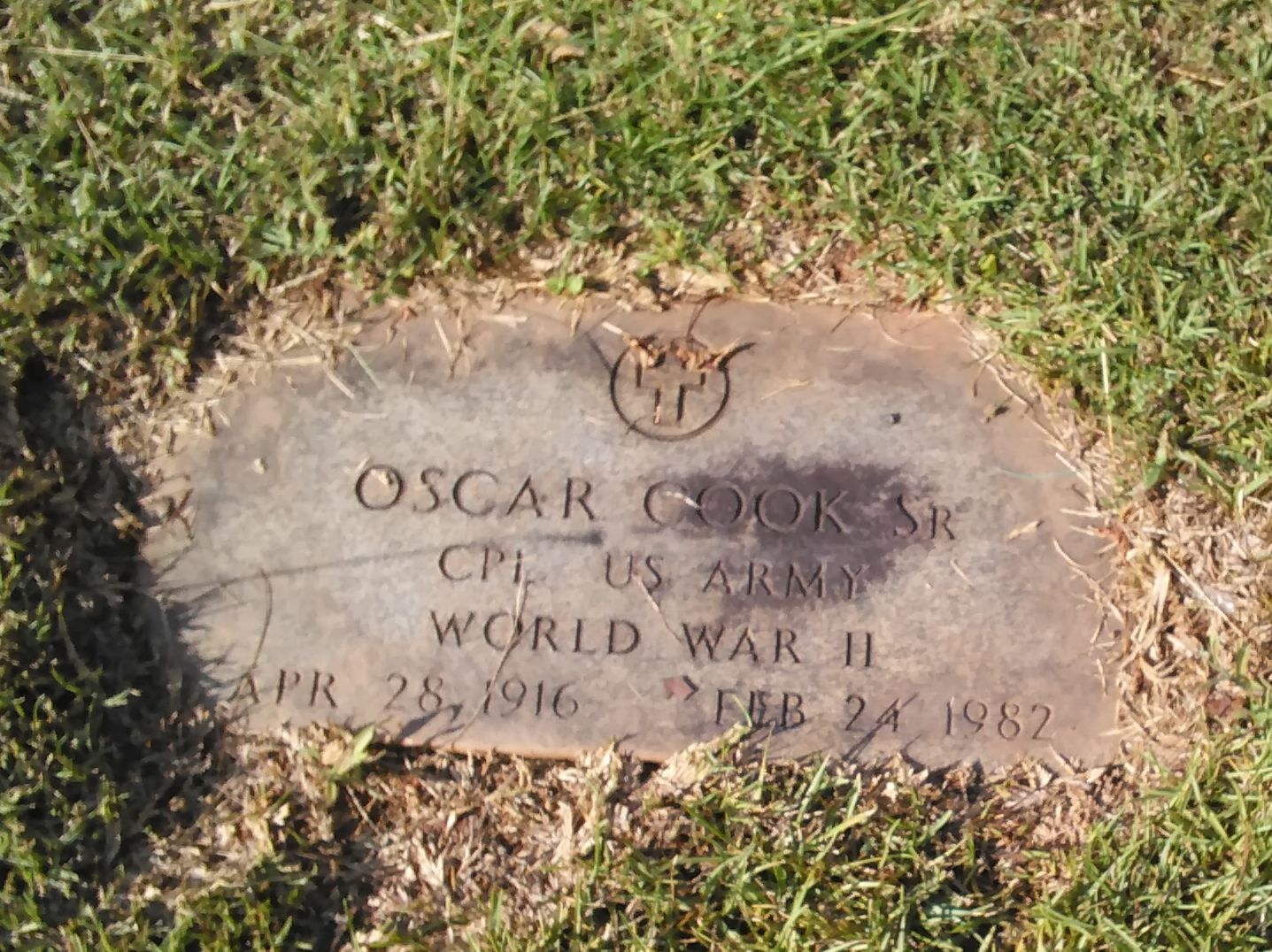 Oscar Cook Sr gravesite