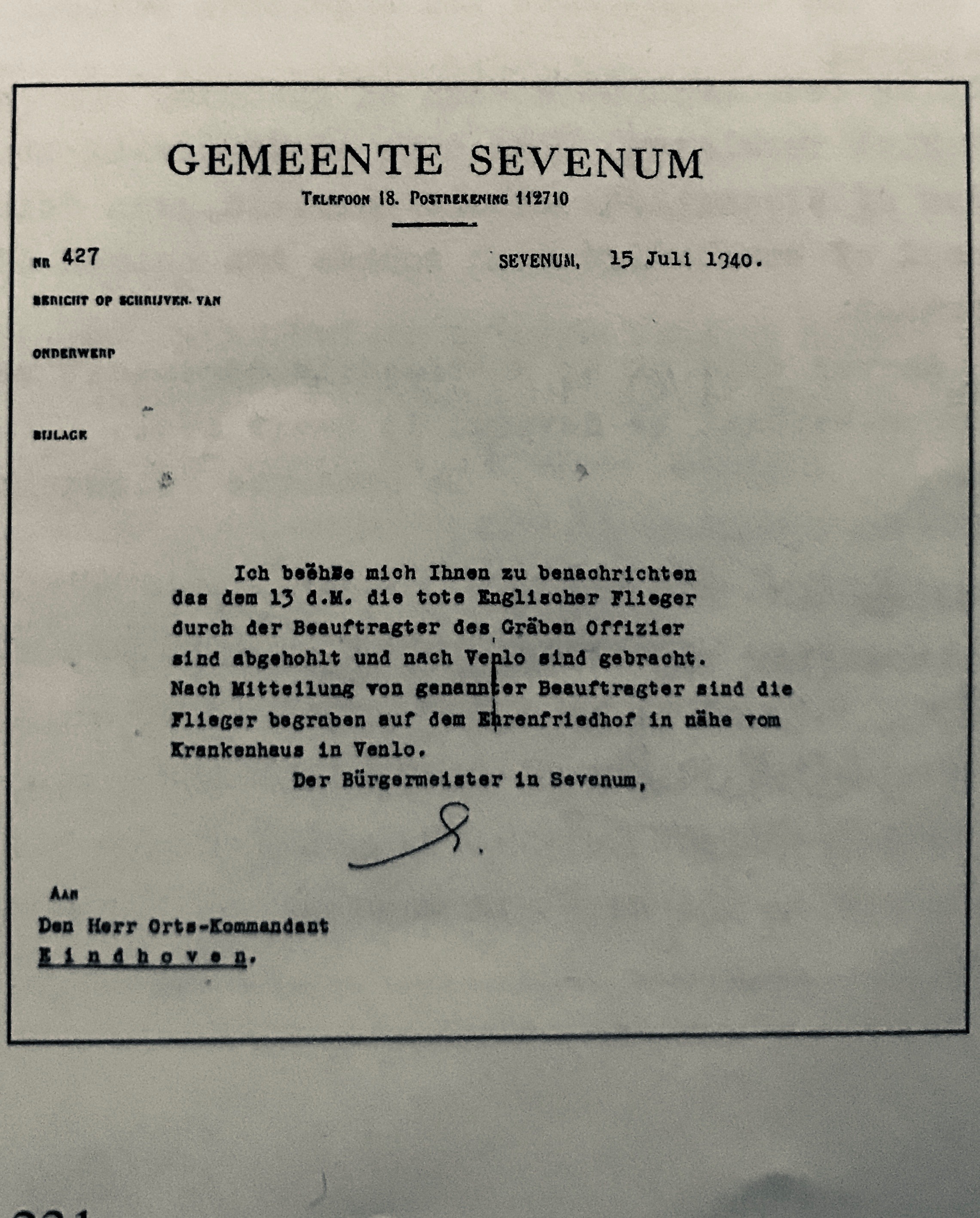 Ian Milne Hossack Document