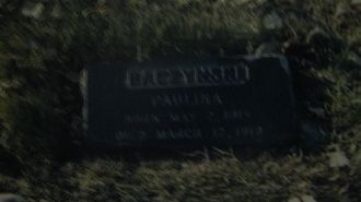 Paulina Baczynski headstone