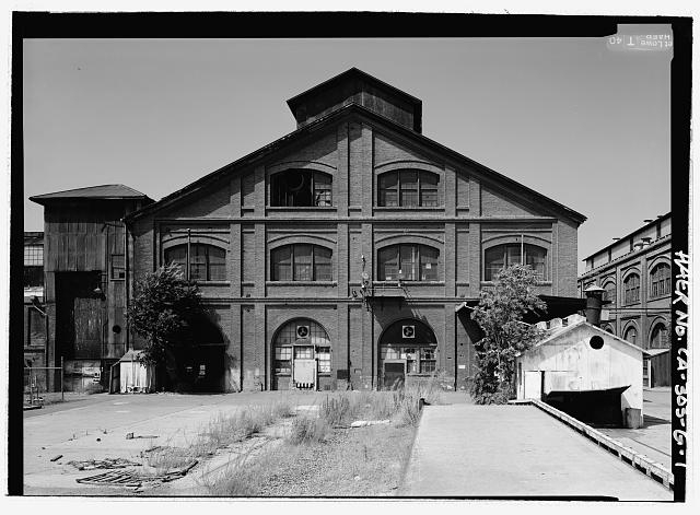 PLANING MILL, EAST ELEVATION. - Southern Pacific,...