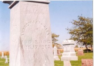 Andrew Jackson Brickley gravestone