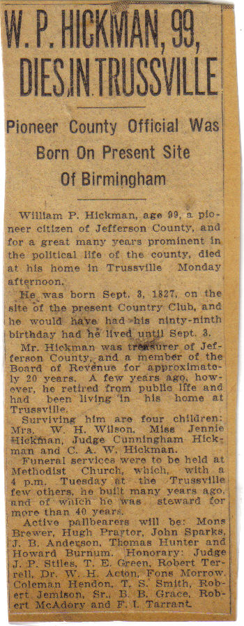 William P. Hickman Obituary