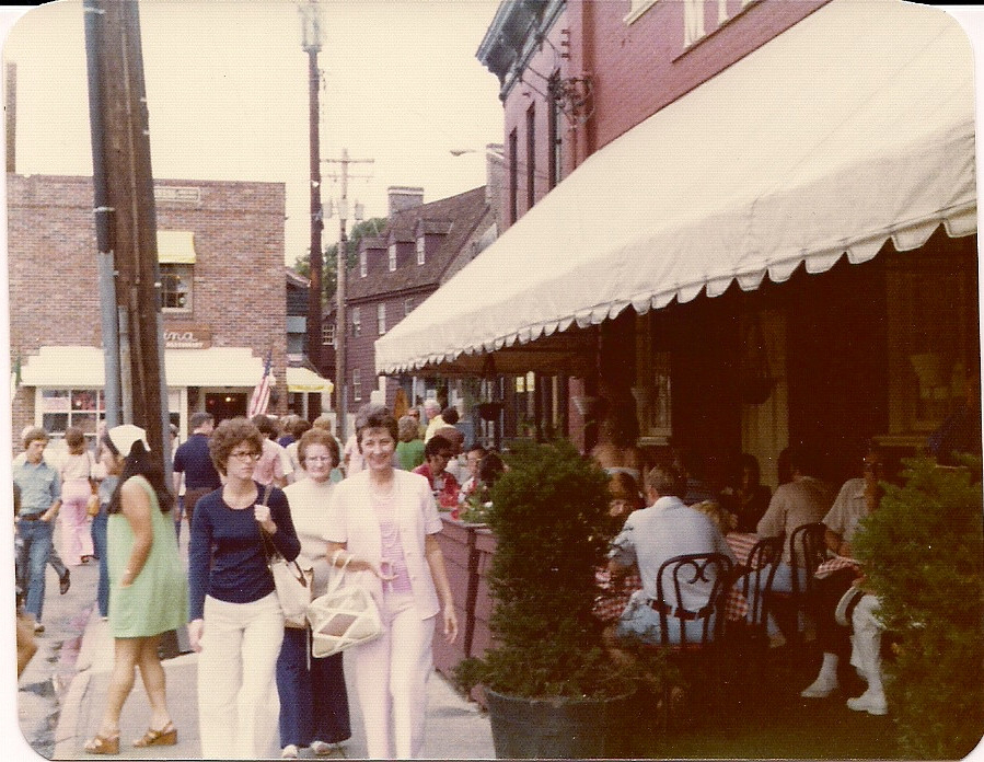 Walking through downtown Annapolis with Diane (daughter)