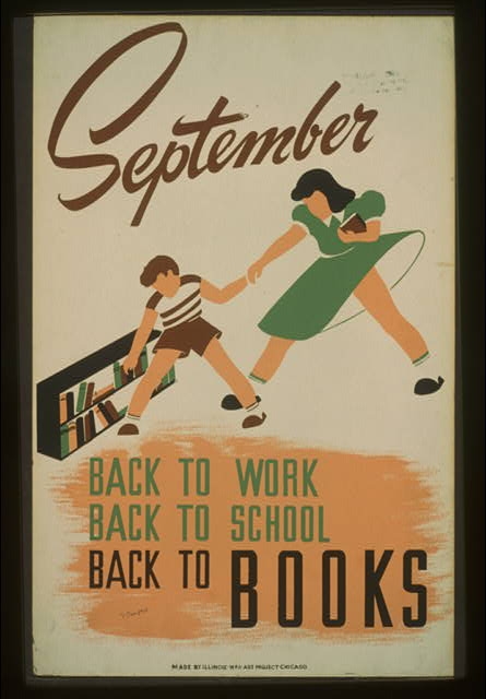 September - back to work - back to school - back to BOOKS...