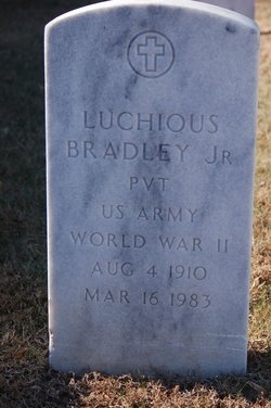 Luchious Bradley headstone