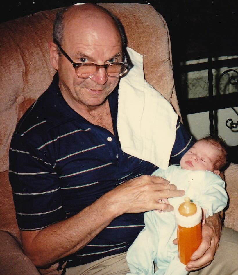 Dad with his namesake, Andrew John