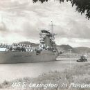 USS Lexington in Panama Canal