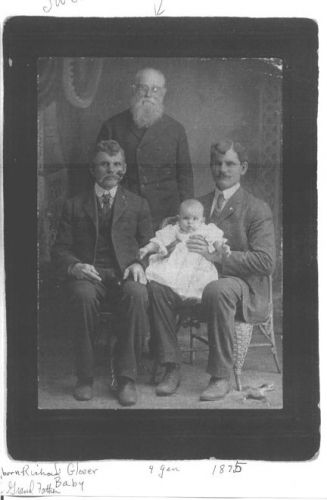 Four generations of Glovers