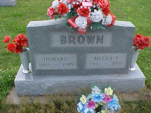 Howard Brown & Melva Neal gravestone