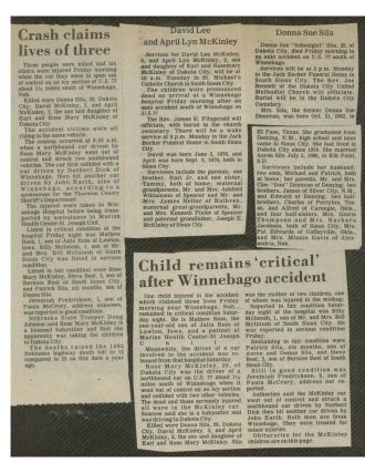 Donna Sue Crull Newspaper Article