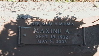 Maxine Piner Gravesite
