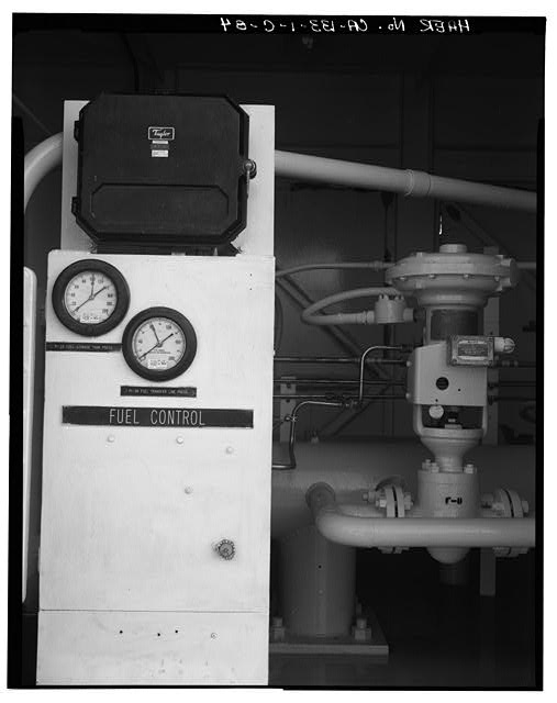 84. DETAIL OF FUEL CONTROL GAUGES IN SKID 2 - Vandenberg...
