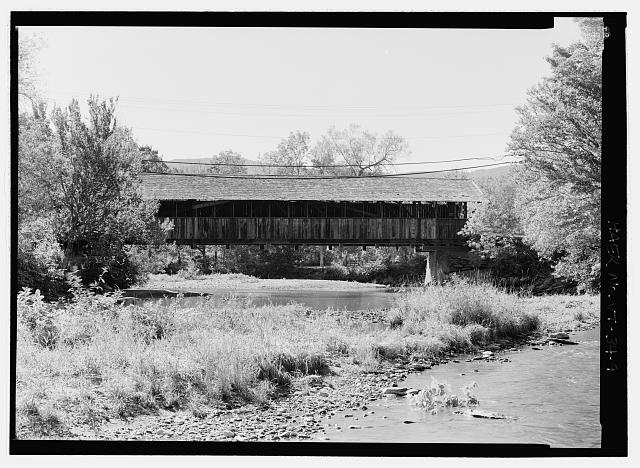 VIEW FROM DOWNSTREAM. - Village Bridge, Spanning Mad...