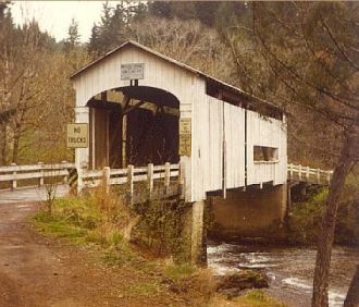 Wildcat Covered Bridge, Oregon 1978