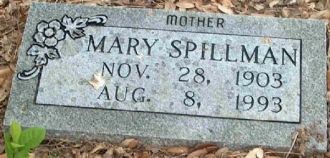 Mary Isadora Wingrove - Spillman Gravesite