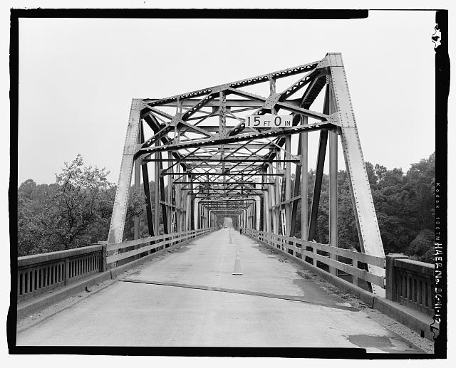 PLANAR VIEW OF WEST APPROACH, FACING EAST - Broad River...