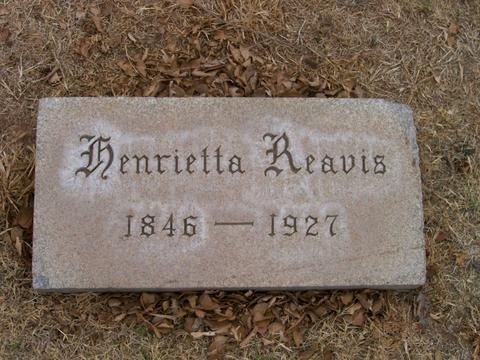 Henrietta Carr Mosley Reavis Gravesite