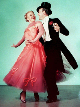 Ginger Rogers and Fred Astaire.