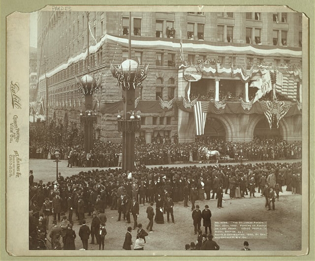 The Columbian Parade. Oct. 20th, 1892. Forming of parade...