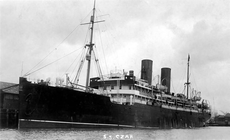 Ship Czar,   Liepoja - New York,  1912