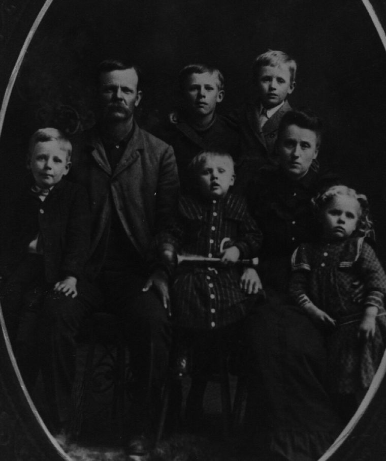 The Clark Wilson Blacklock Family about 1900