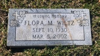 Flora M Wiltz gravesite