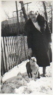 Mary Anne Peacock & Boston Terrier
