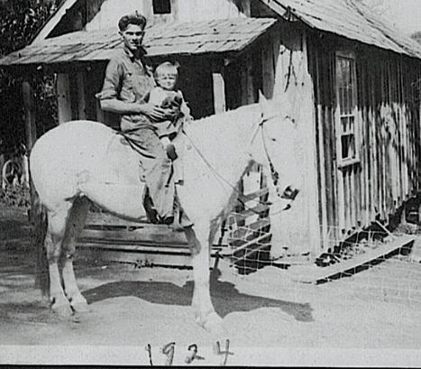 Leon Johnson and son