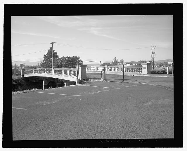 General perspective view of the A Canal Bridge, view...