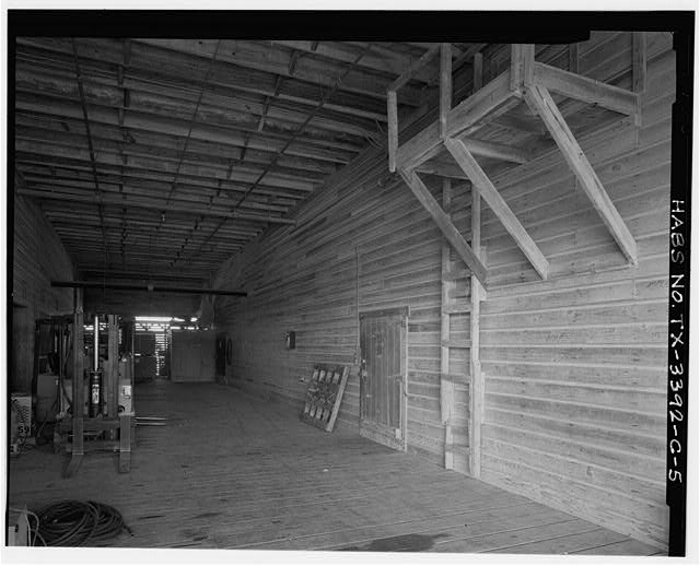 5. Detail of platform; note wood ladder and elevated...