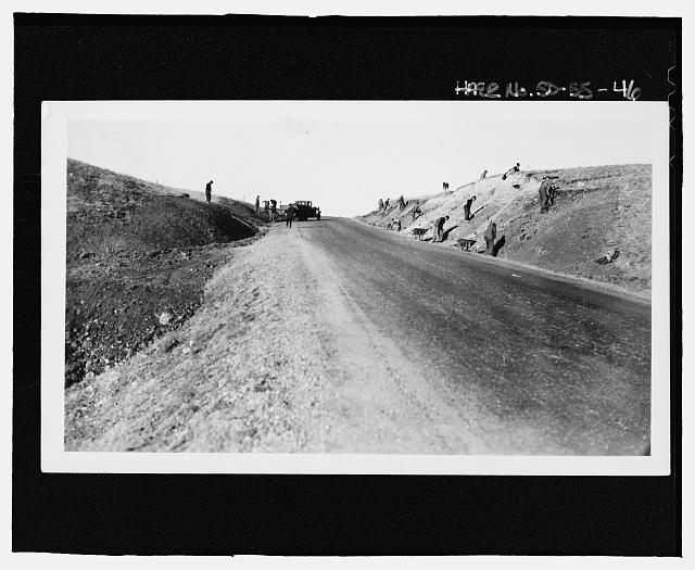 46. 1934 Bank sloping, Civilain Conservation Corps. -...