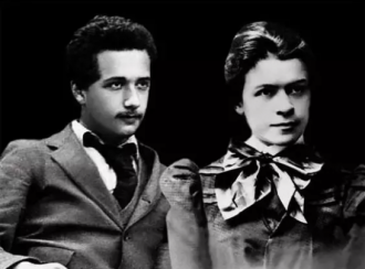 Albert Einstein & wife Mileva Maric