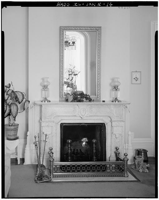 14. Fireplace detail, E parlor, first-floor; looking N....