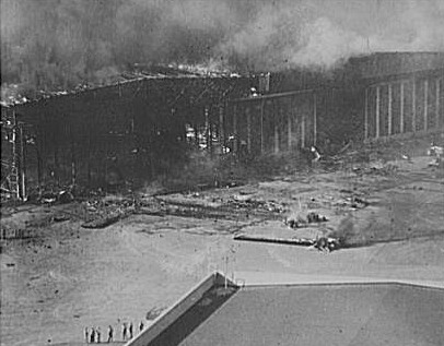 Pearl Harbor bombing, Hangar fire