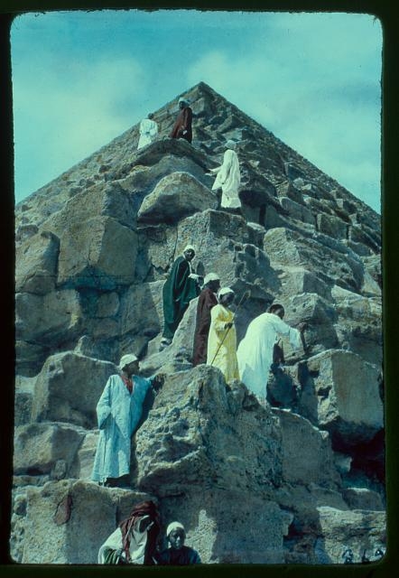 Egypt. Pyramids. Ascent of the Great Pyramid