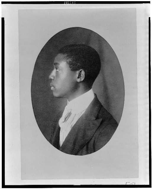 [African American man, head-and-shoulders portrait, left...